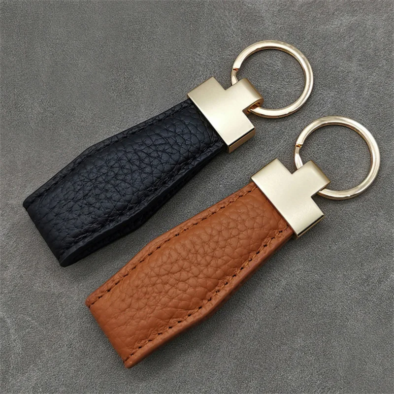 Luxury Key Chain Lady Men Keychain Exquisite Leather Car Key Ring Holder Gift for Girl Besties Male Accessories