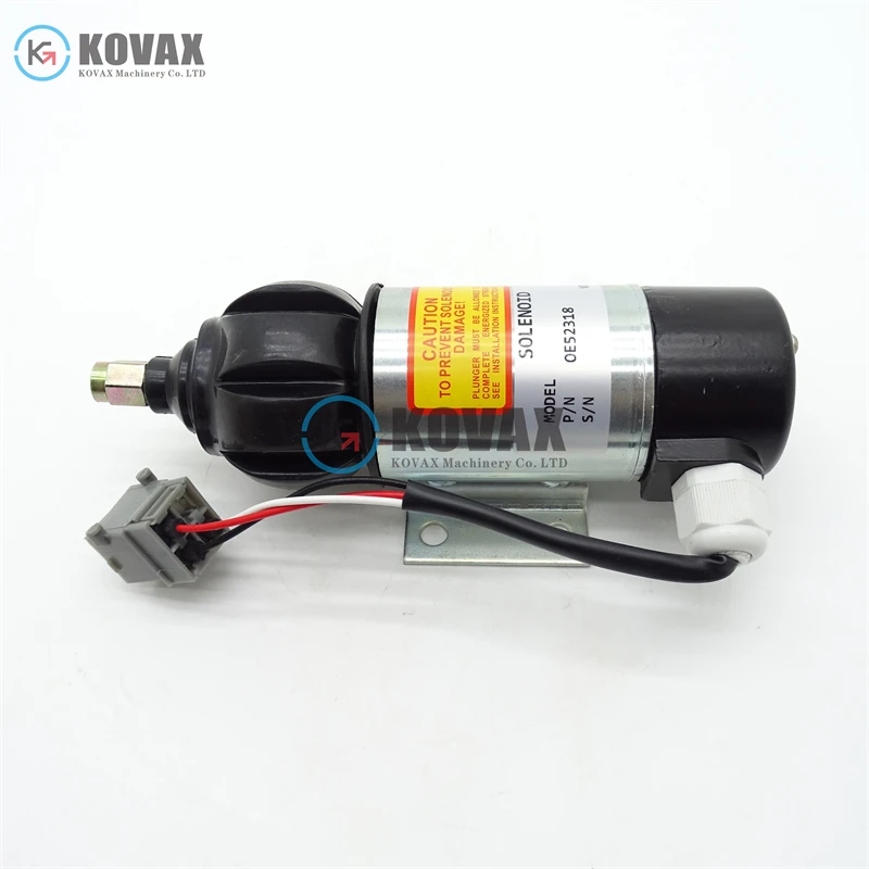 OE52318 Elettrovalvola di intercettazione carburante motore 24V Per 872825 873754 1830592 872458 881969 Parti dell'escavatore motore