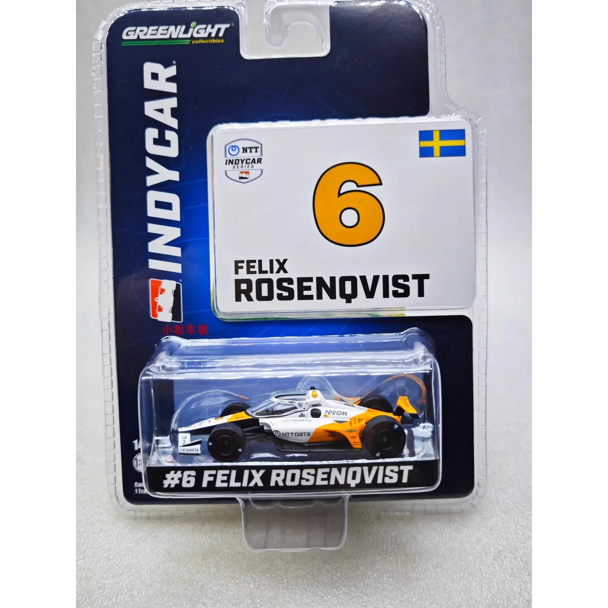 1: 64 2023 NTT IndyCar Serie - #   6 Oggetti da collezione avanzati per la celebrazione del 60° anniversario di Felix Rosenqvist McLaren a tripla corona
