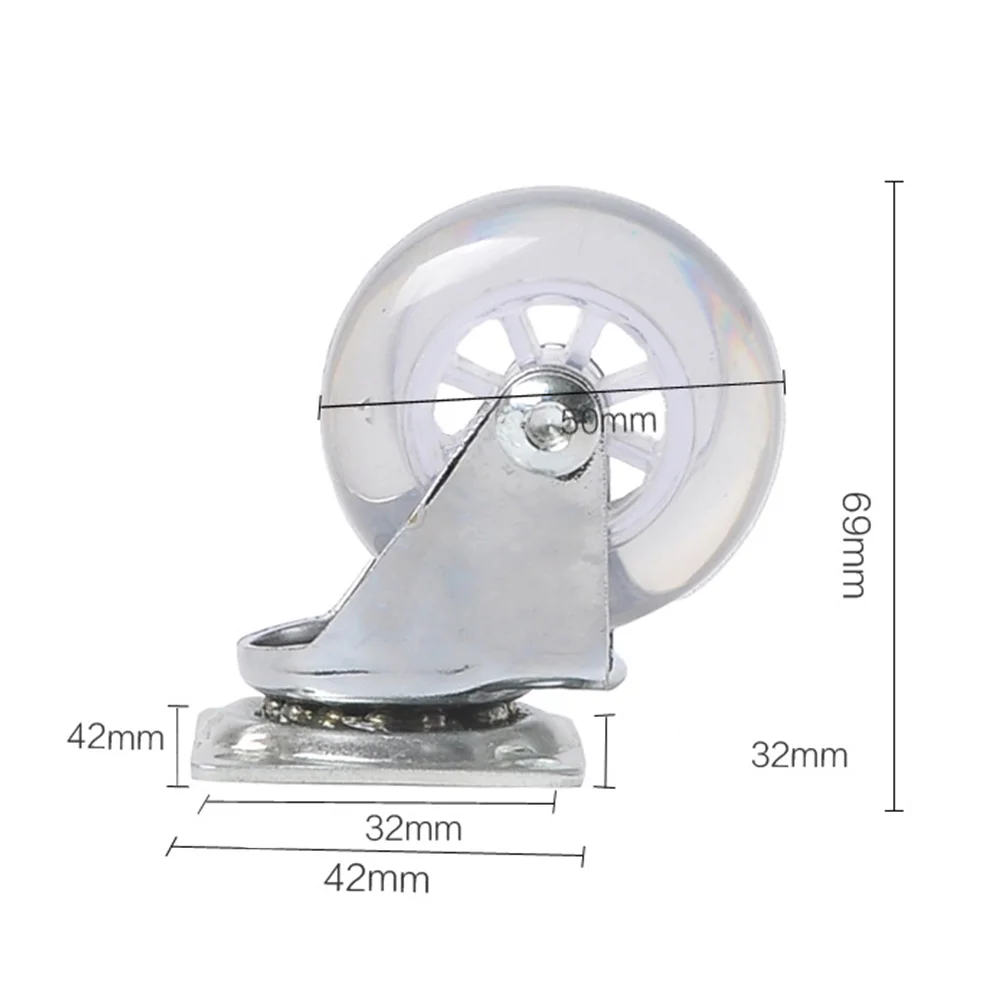 4 Stück 360-Grad-Räder, Lenkrolle, Elektrogerät, robust, für Möbel, PU