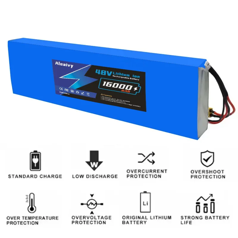 NEW Kugoo X1 / X1 Plus Electric Scooter Battery Replacement 48V 13S5P 16Ah 1200Wh Lithium Ion Battery Pack with Built-in BMS