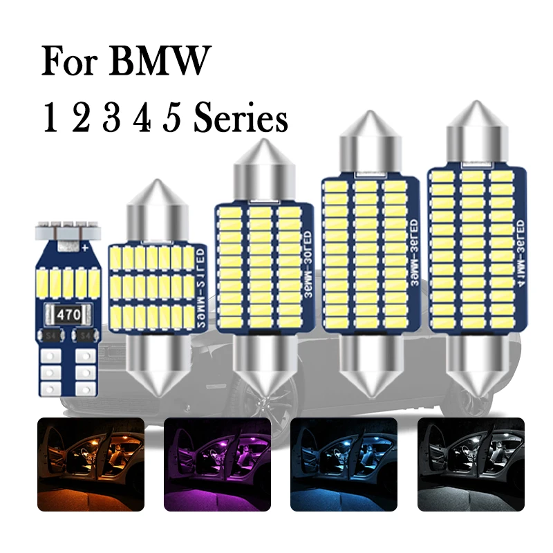 

Car LED Interior Light Kit For BMW 1 2 3 4 5 Series E87 E81 F20 E46 E90 E91 E92 E93 E39 E60 E61 F10 F11 F22 E38 E65 E66