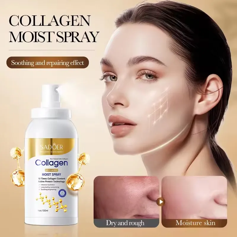 Collagen Moisturizing Spray Anti-Wrinkle Hydrating Toner Spray Accurate Hydration Rapid Penetration Mist Spray Face