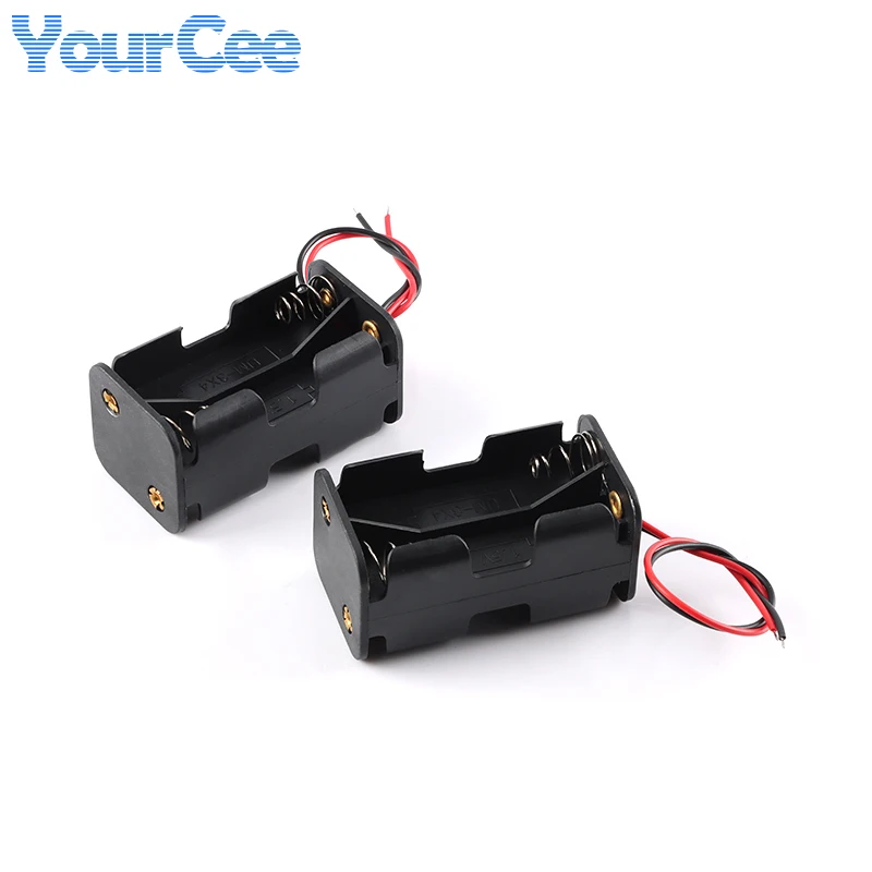 Double-sided AA Battery Holder Case Box 4AA 6AA 8AA Slots DIY Battery Case 6V/9V/12V