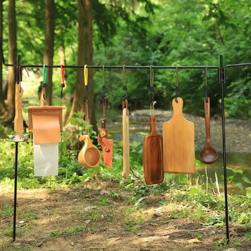 Ganchos con cordón, hebillas de cuerda elástica, soporte de carga fuerte, Clips para toldo de tienda al aire libre, suministros de acampada, ampliamente utilizados y duraderos, 5 uds.