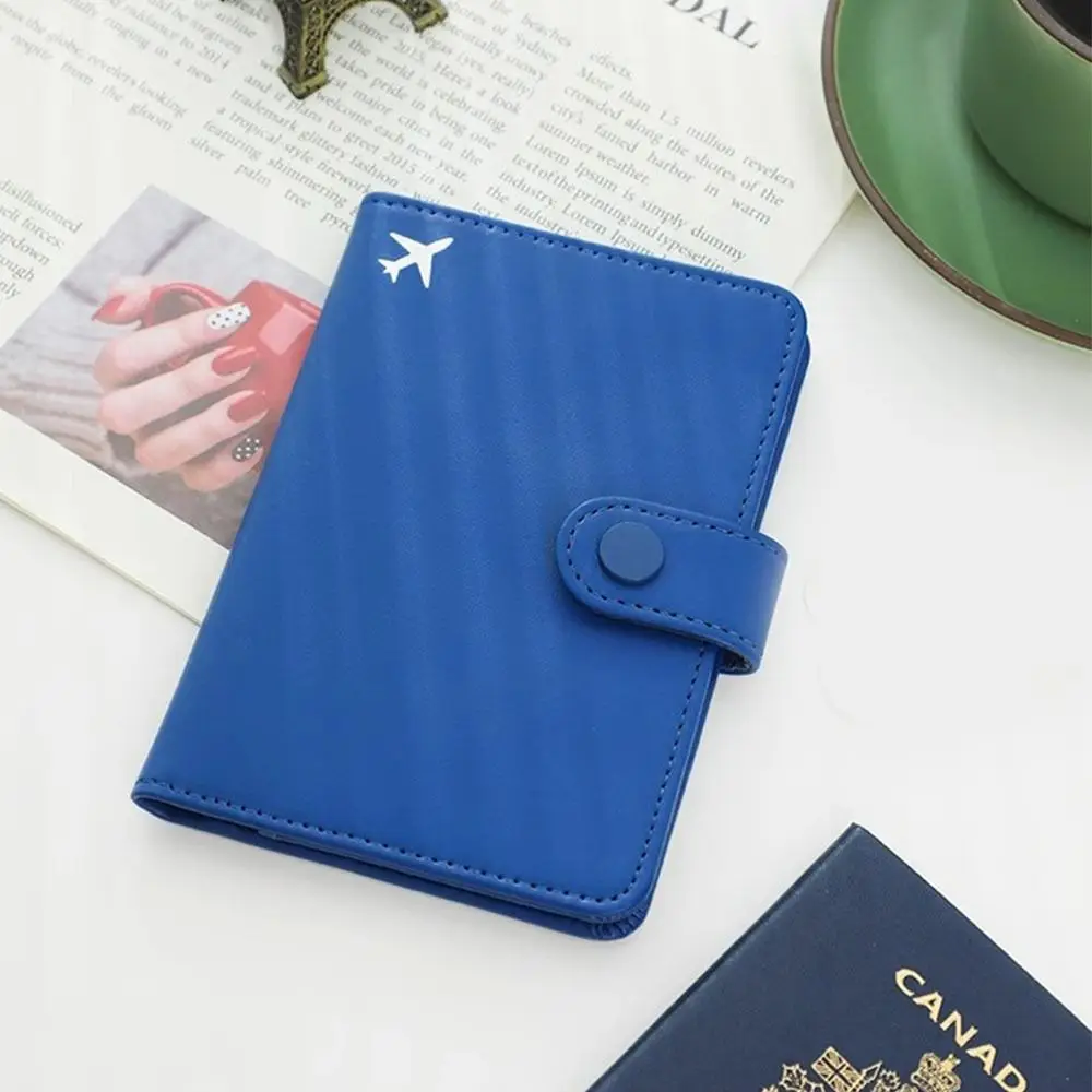

Wallet Passport Storage Bag Solid Color Multi-layer Document Passport Storage Clip Airplane Check-in Multifunctional