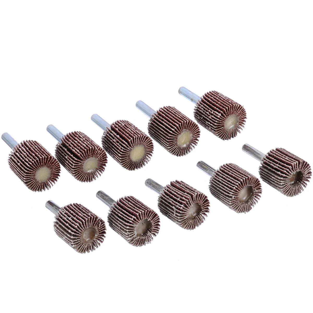 10pcs New25-40mm-80# Grit Sanding Flap Disc Grinding Polish Wheel Drill  For Abrasive Tool