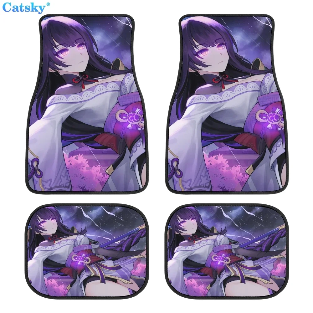 

aiden Shogun Gashin impact Floor Mat Interior Accessories Anti-slip Protection Dirt Resistant Pattern Fits Most Car Floor Mats
