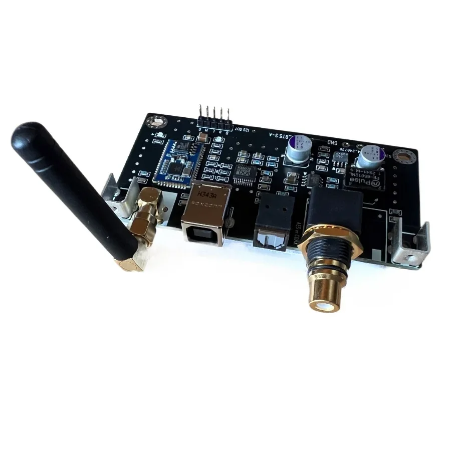 وحدة استقبال بلوتوث QCC5171 ، I2S ، محورية ، ألياف بصرية ، مخرج AES مع بطاقة إدخال USB ، LDAC لمضخم DAC