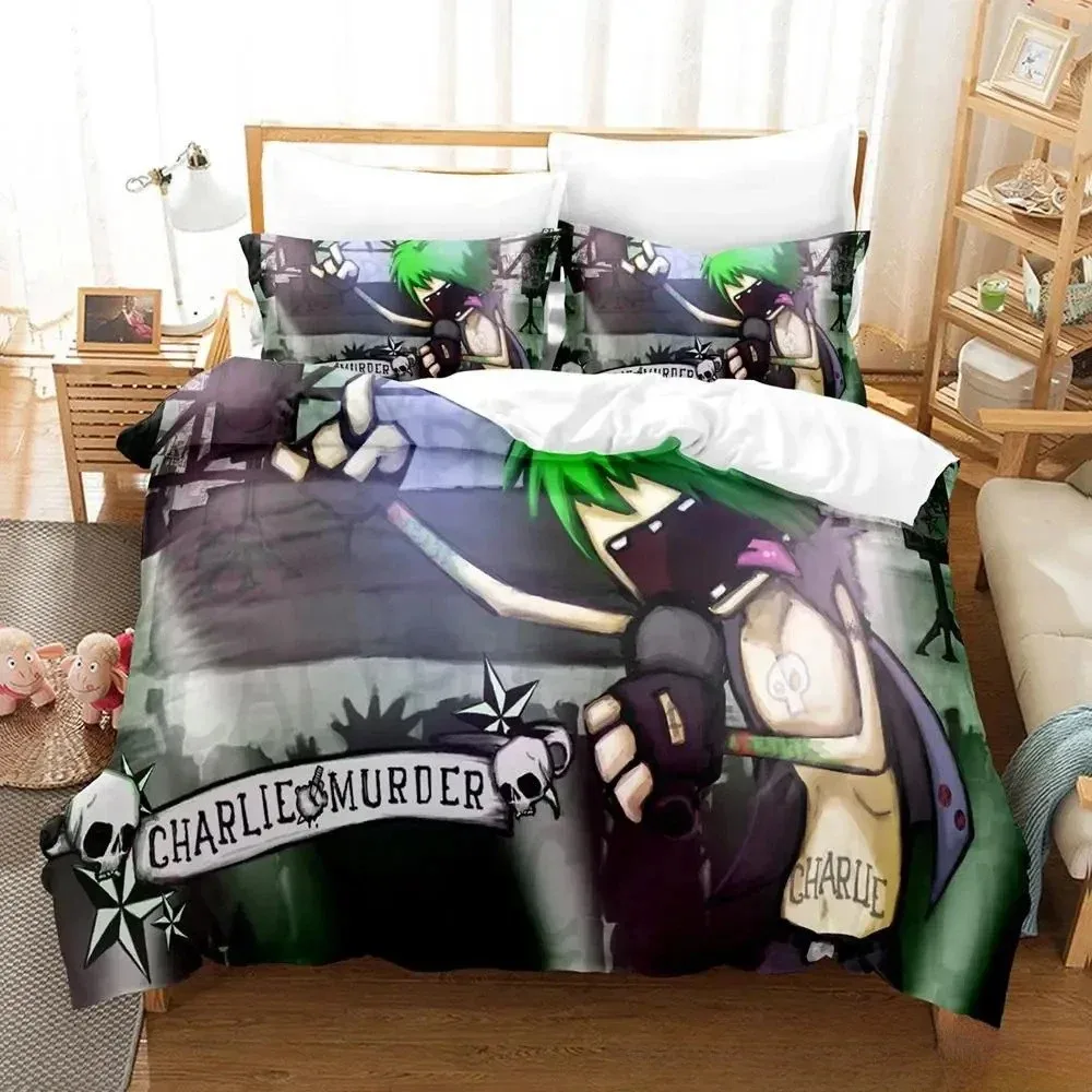 Charlie Murder Bedding Set Single Twin Full Queen King Size Bed Set Adult Kid Bedroom Duvet cover Sets Anime parure de lit Bed