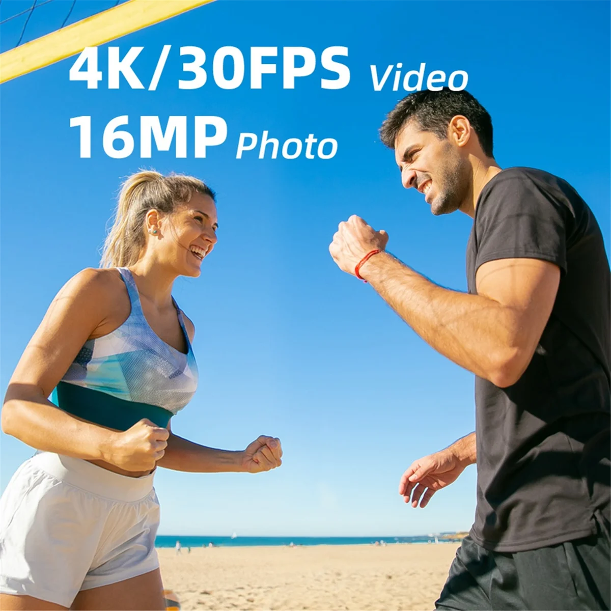 

Экшн-камера Ultra HD 4K, 30 кадров в секунду, 16 МП, Wi-Fi, двойной экран, 2,0, IPS LCD 170 ° Широкоугольная 30-метровая водонепроницаемая видеокамера для спортивного шлема-AB01