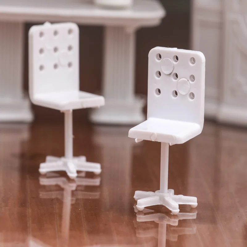 3 قطع 1:50 مواد نموذج طاولة الرمل - الأثاث الداخلي: سرير، طقم مكتب، كرسي، أريكة، تلفزيون، ديكور صغير لنماذج البناء