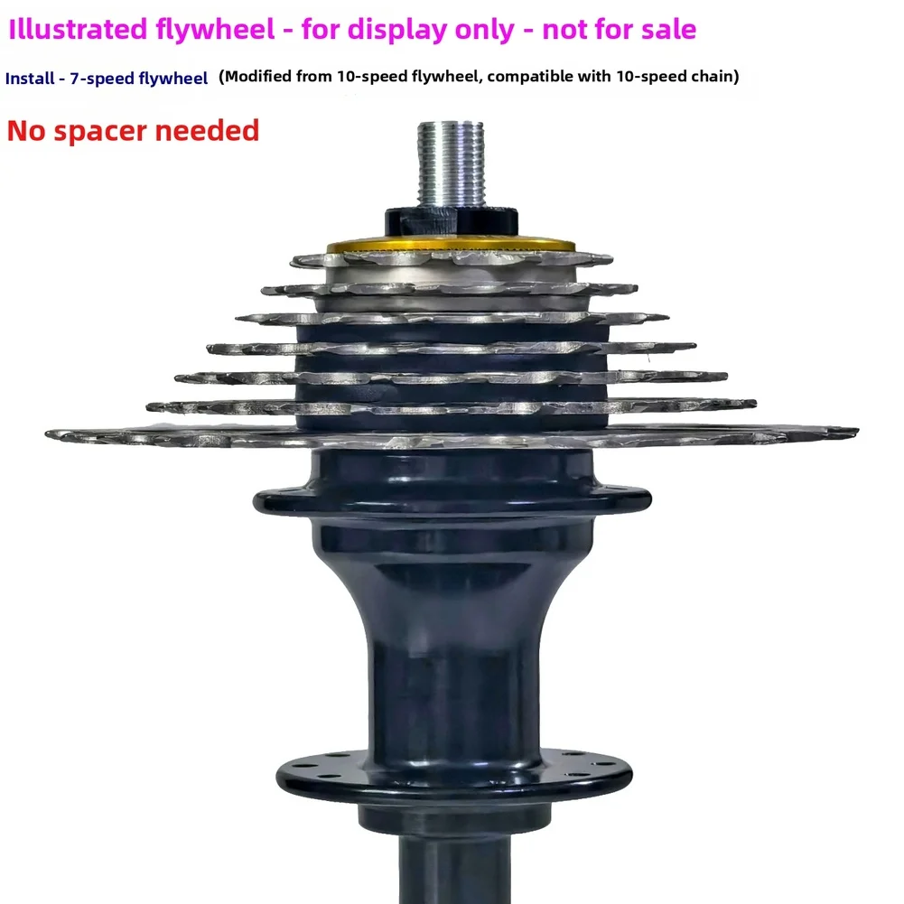 Aluminum Alloy 20H Rear Hub 4 Bearings 112mm O.L.D For Brompton 3Sixt Folding Bike 5 6 7 Speed Cassette Freehub view 6