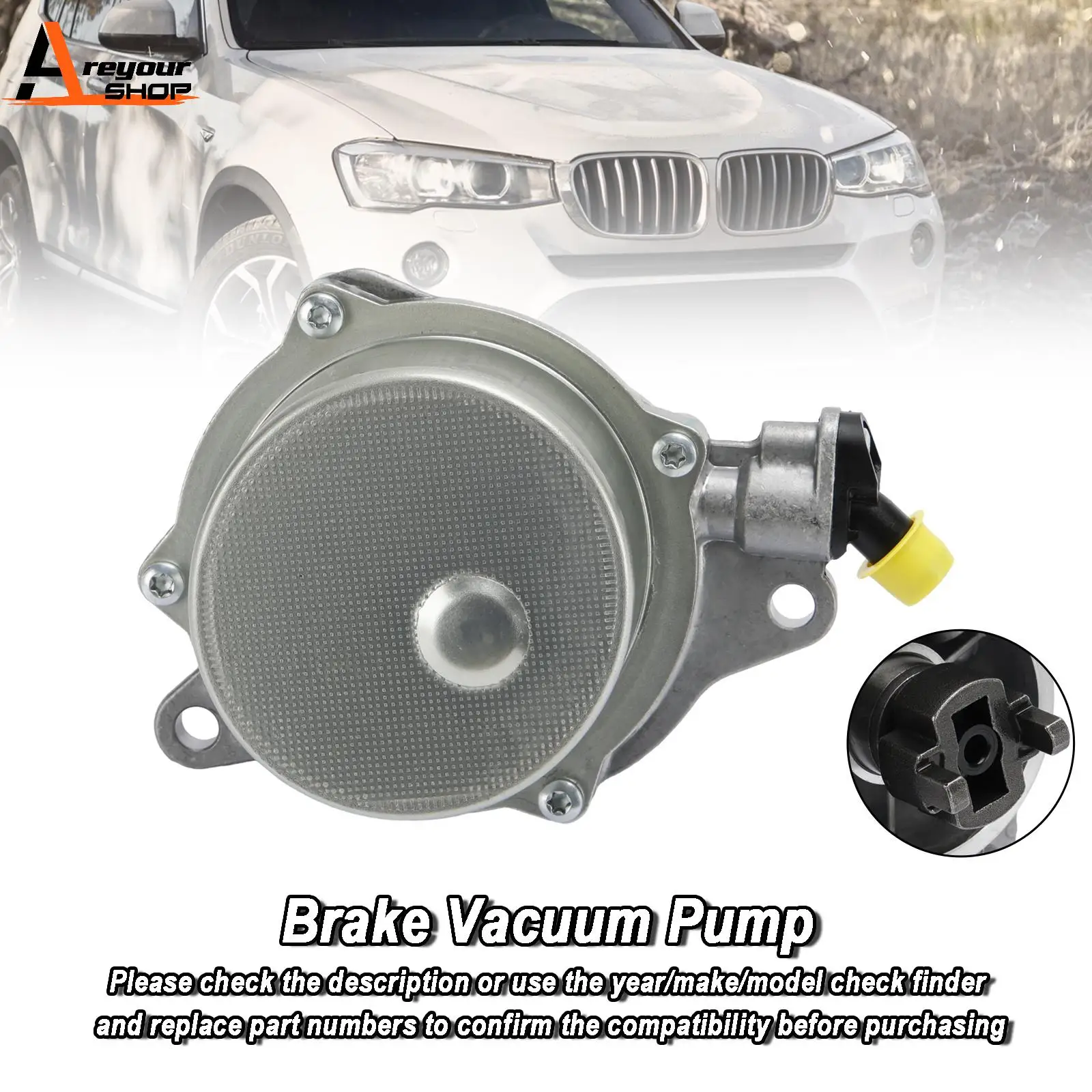 Areyourshop Brake Vacuum Pump 11667791232 for BMW E65 E66 E67 E60 E61 E83 E63 E64 E81 E90 car accessories