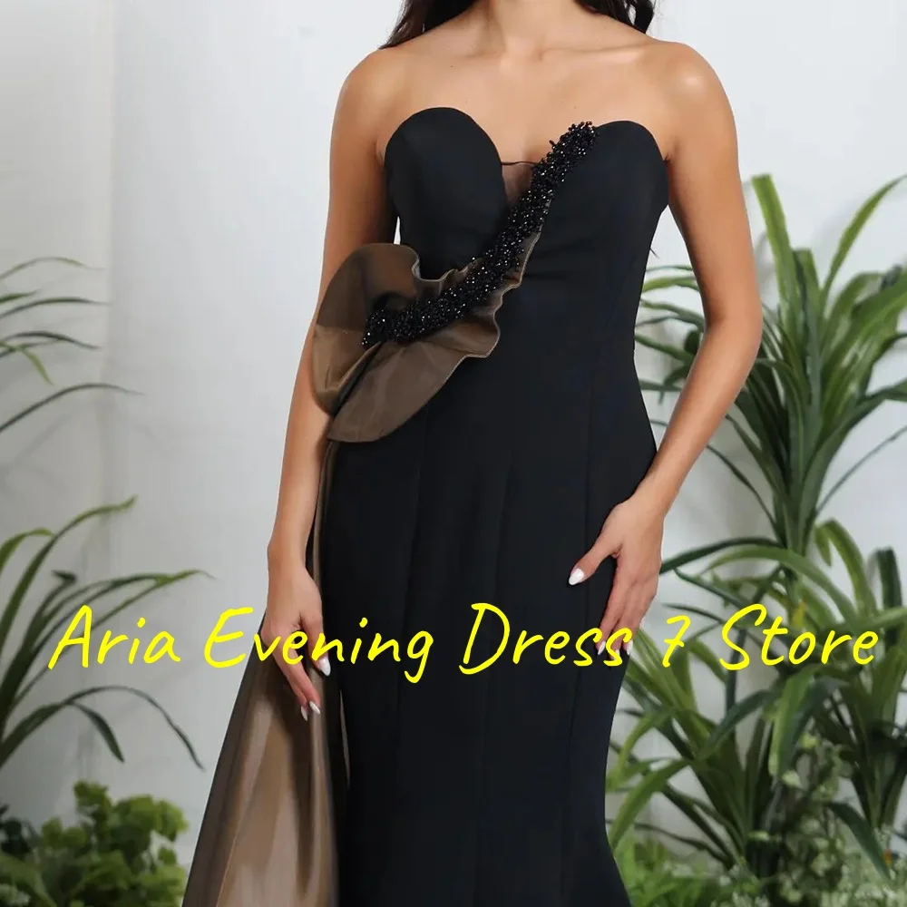 Customized Sexy Jersey Sequined Evening Dresses Delicate Sweetheart Sleeveless Party Dress Custom Size Special Occasion Gowns