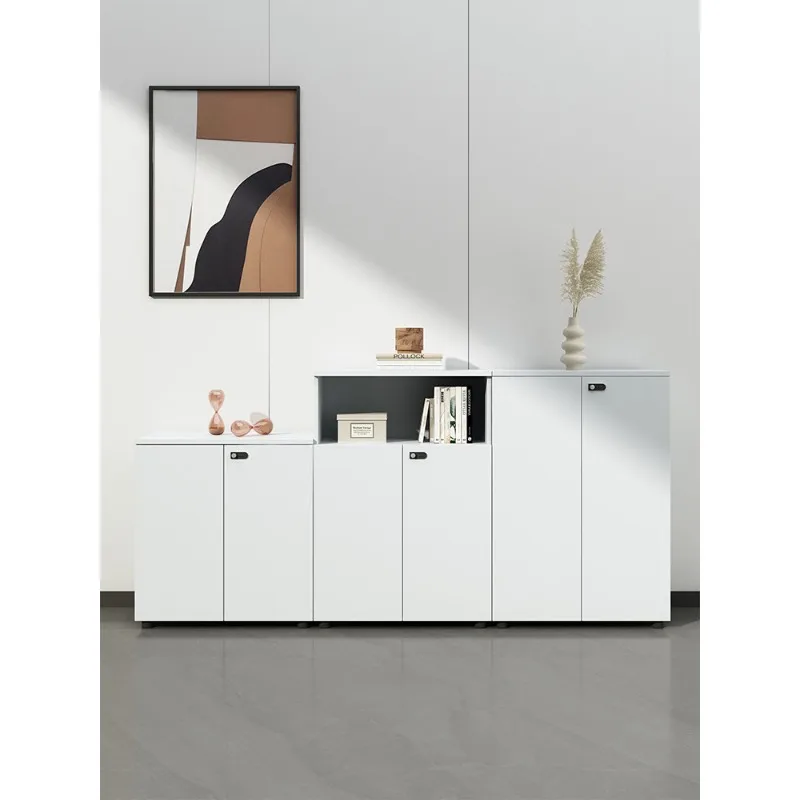 Heluo office storage cabinet, floor-standing filing cabinet, low sideboard, document storage  partition