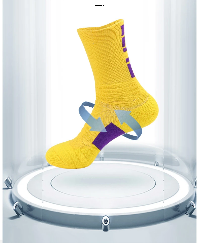 كرة السلة الرجال سميكة المهنية النخبة الجوارب الأوسط أنبوب عالية أنبوب عملي عرق ماصة عدم الانزلاق تيري الرياضة #2