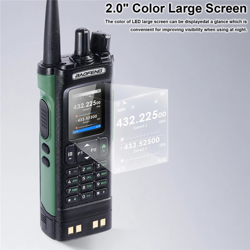 2 قطعة BAOFENG UV-32 نظام تحديد المواقع اسلكية تخاطب 10 واط AM متعدد الموجات بلوتوث البرمجة اللاسلكية نسخة تردد طويلة المدى هام 2 طريقة راديو