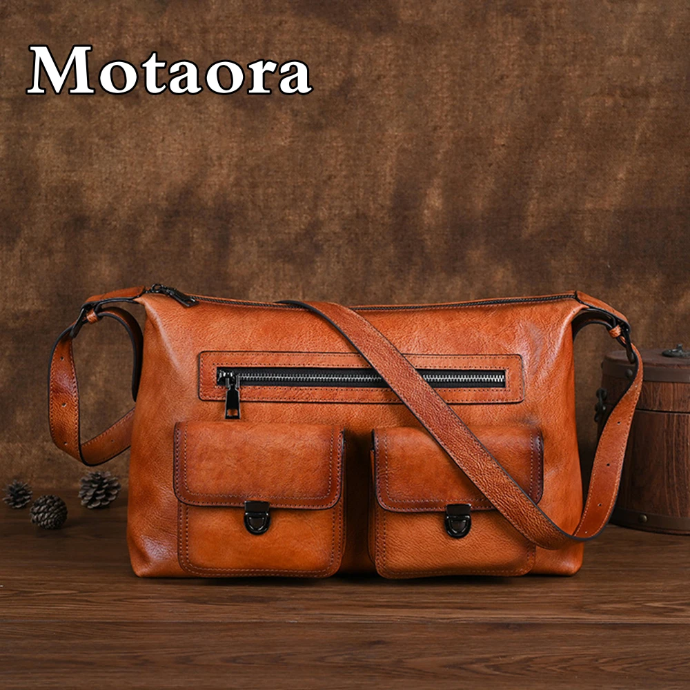 

MOTAORA Women's Shoulder Bag Large Capacity Handbags For Ladies Commuting Genuine Leather Underarm Bags For Women High Quality