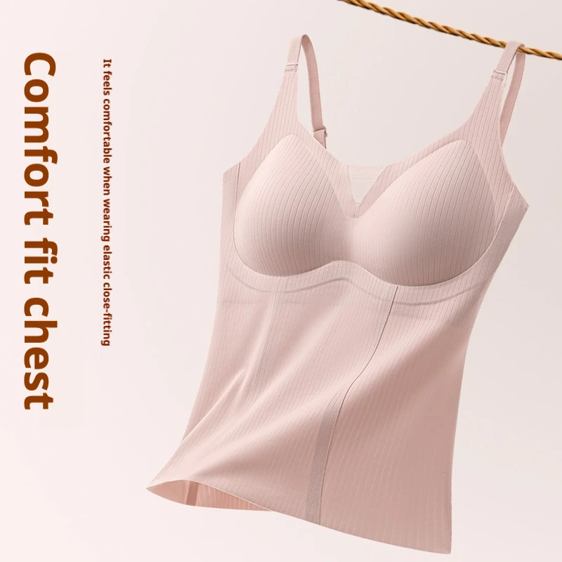 Women's Shapewear Abdominal Control Waist Coach Built-in Bra Shapewear Vest Slim-fit Compression Vest Underwear