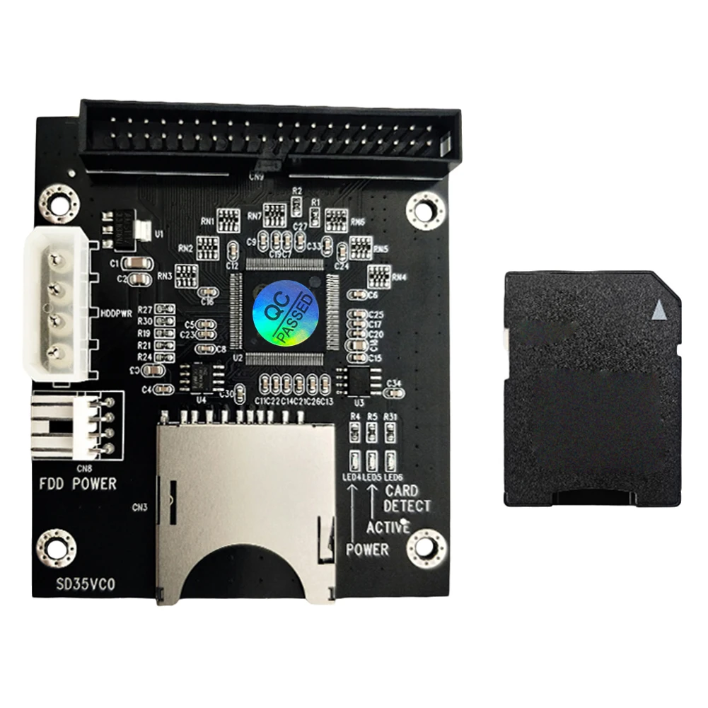 SD Memory Card To 3.5inch 40Pin IDE Hard Drive Adapter Converter Compatible with DOS/Linux/Windows 98/XP/VISTA/NT