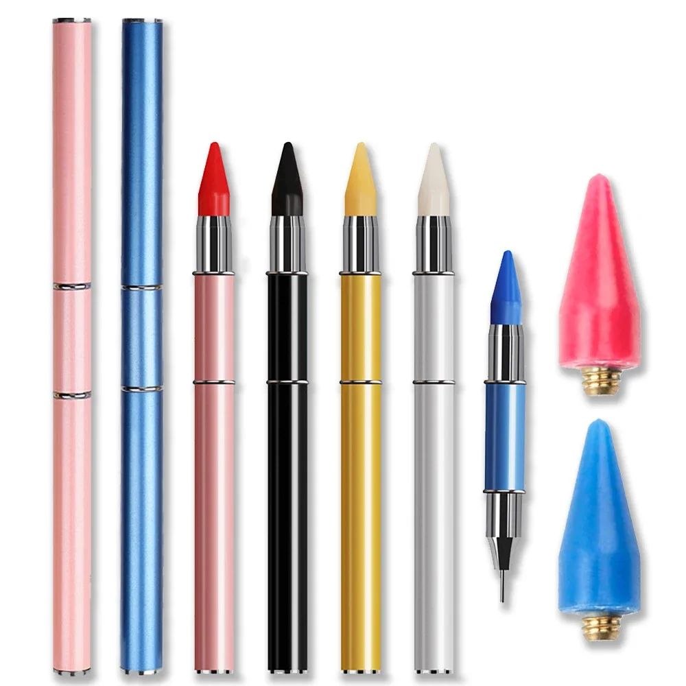 New Diamond Painting Pen Tool Double Head Convenient Multifunctional Nail Pen Metal Material Diamond Painting Accessories