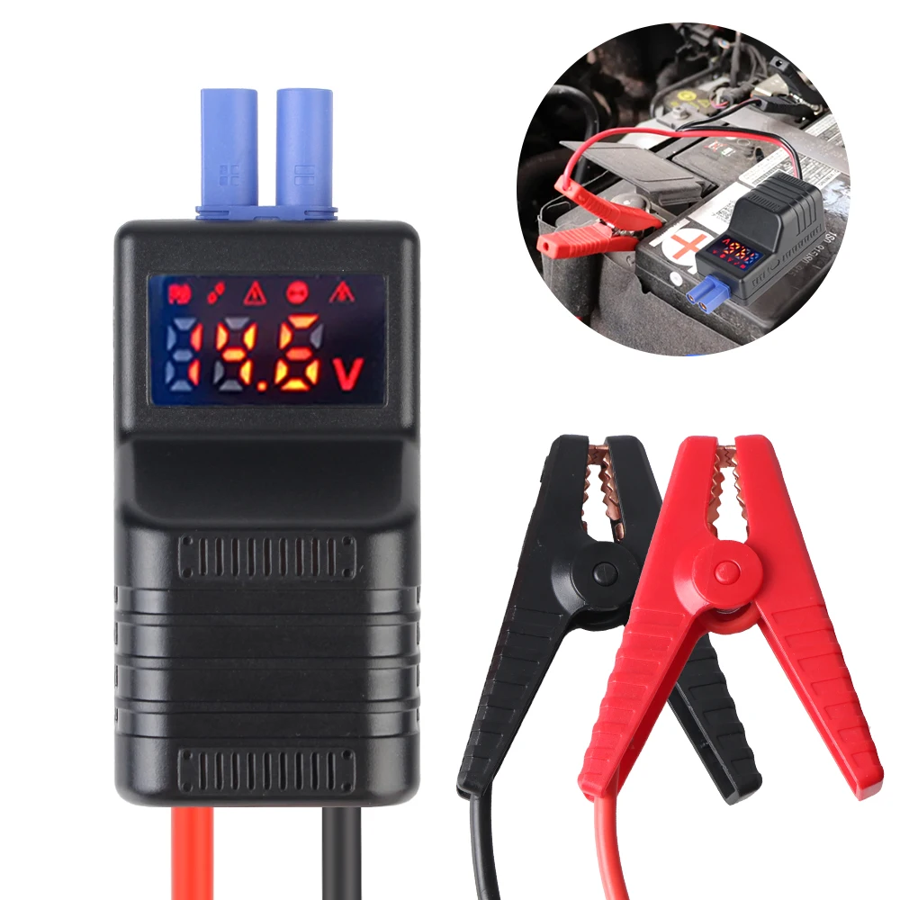 Car Repair Tools Emergency Jumper Cable Clip With EC5 Plug Connector 650A 12V Anti Reverse Connection Intelligent Clamp Booster