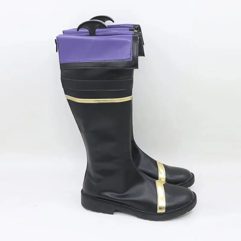 2025 aaa 그림자 속의 위인 카게노 시드 코스프레 신발 부츠 블랙 게임 애니메이션 할로윈 크리스마스 여성 남성 의상 파티 프로