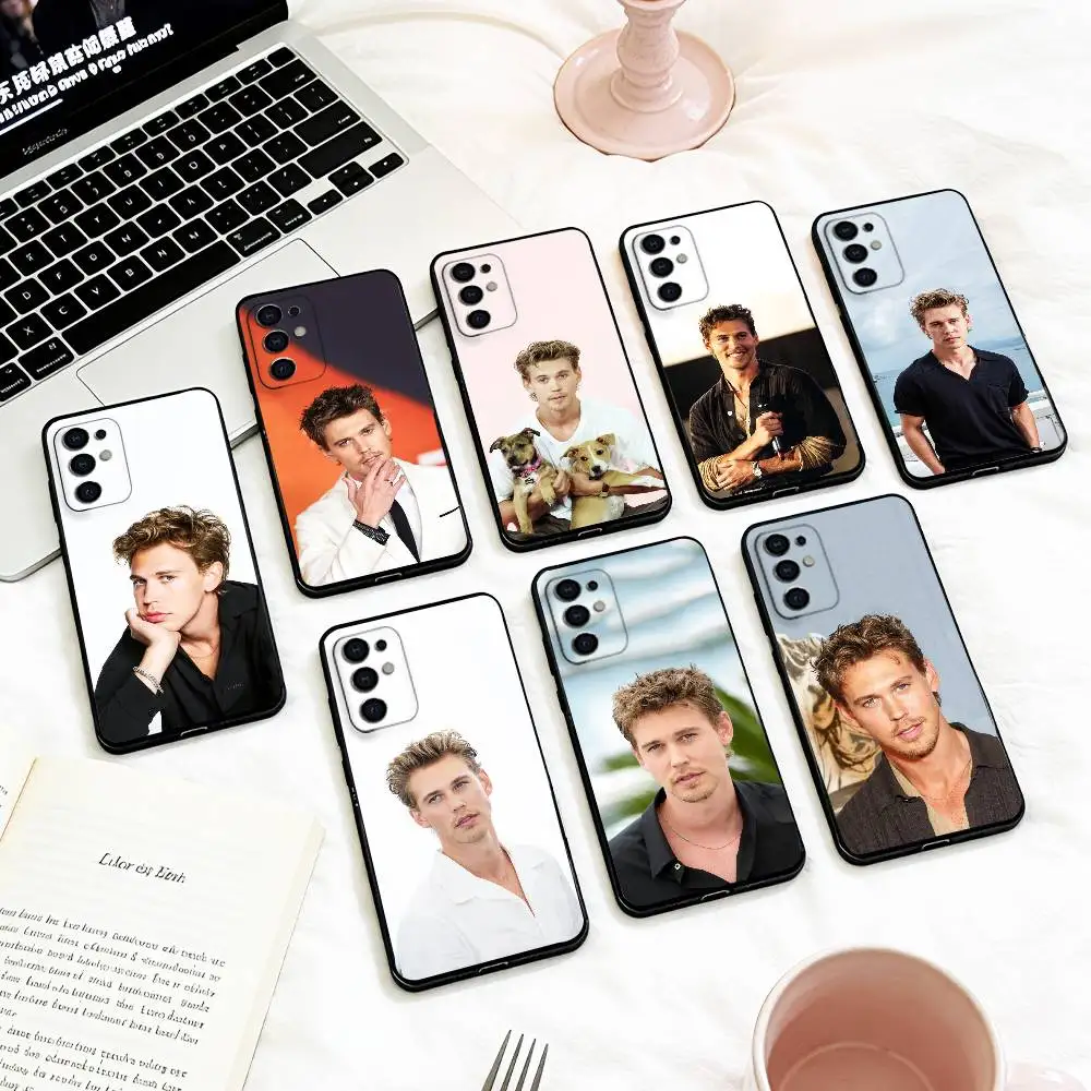 

ACTOR Austin B-Butler Phone Case For Samsung S 25,24,23,22,30,21,10,9,Ultra,Plus,Lite,FE,4,5 G Soft Black Case