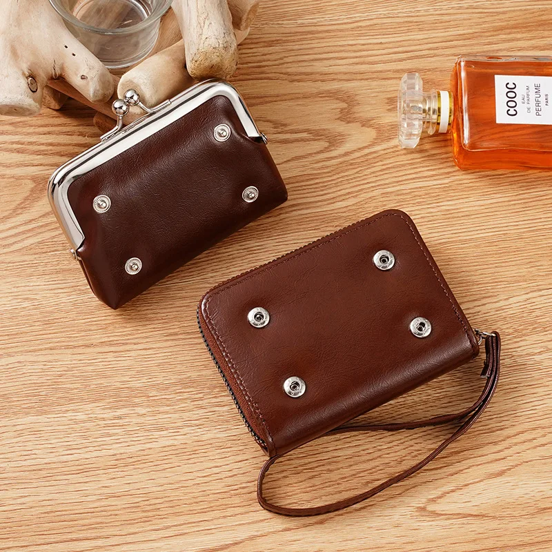 

Новый женский кошелек с застежкой, из искусственной кожи, с молнией, мини-сумочка, модная сумка на каждый день, с множеством отделений для карт, для покупок.