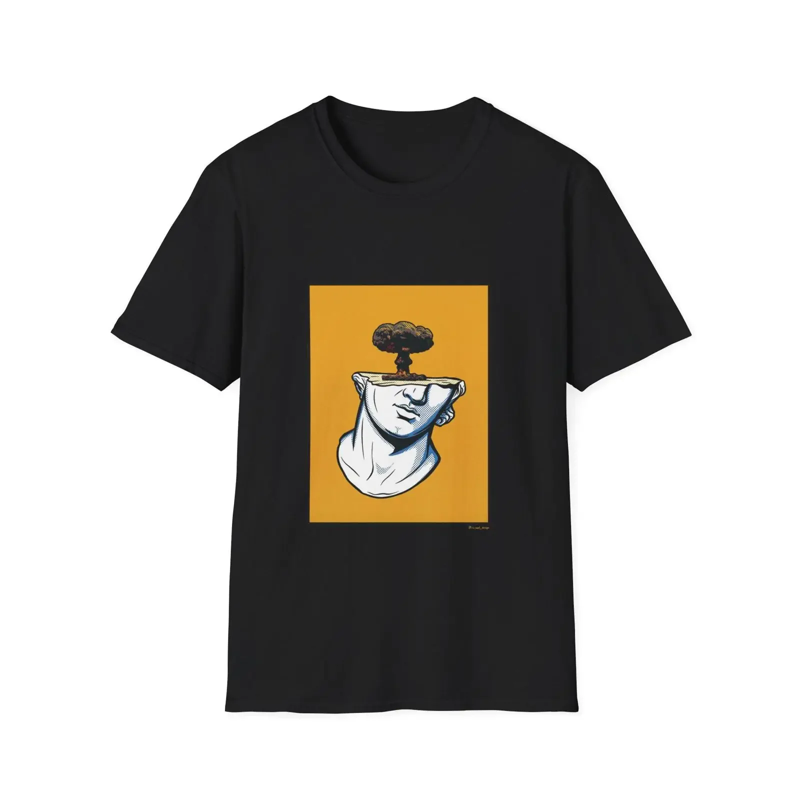 Greek Statue Aesthetic T Shirt Mind Blown Surreal Pop Art Ancient Sculpture Edgy Streetwear vintage Washed Versatile