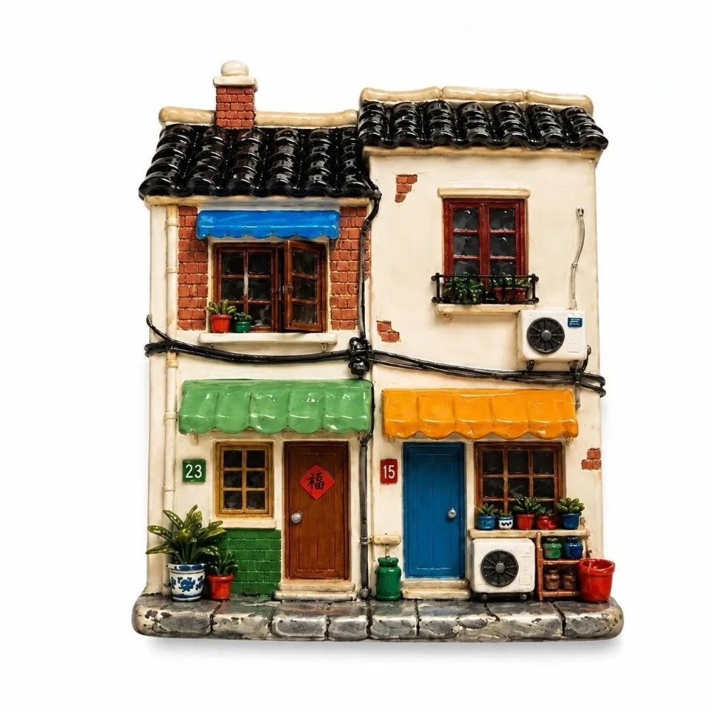 Cute Home Theme Home Fridge Magnet Simulation Cartoon Pattern Refrigerator Magnet 3D Relief Resin 3D Refrigerator Stickers