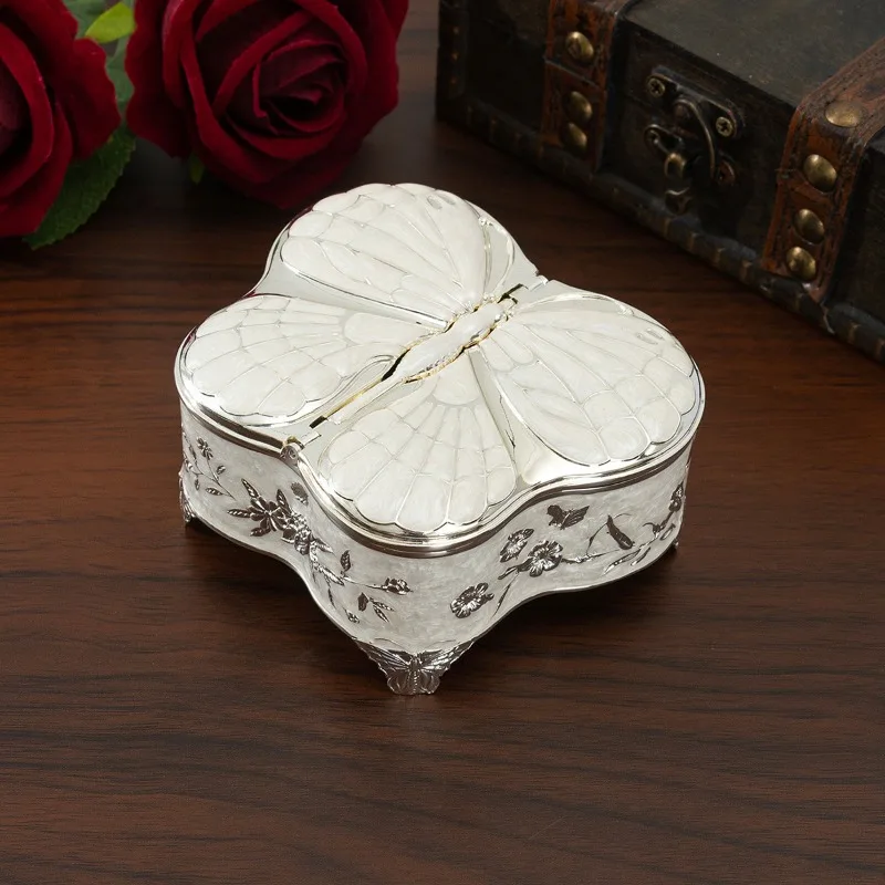 

Exquisite Jewelry Displays Box Desktop Jewellery Storage Cases Originality Necklace Display Boxes Portable Rings Organizer Case
