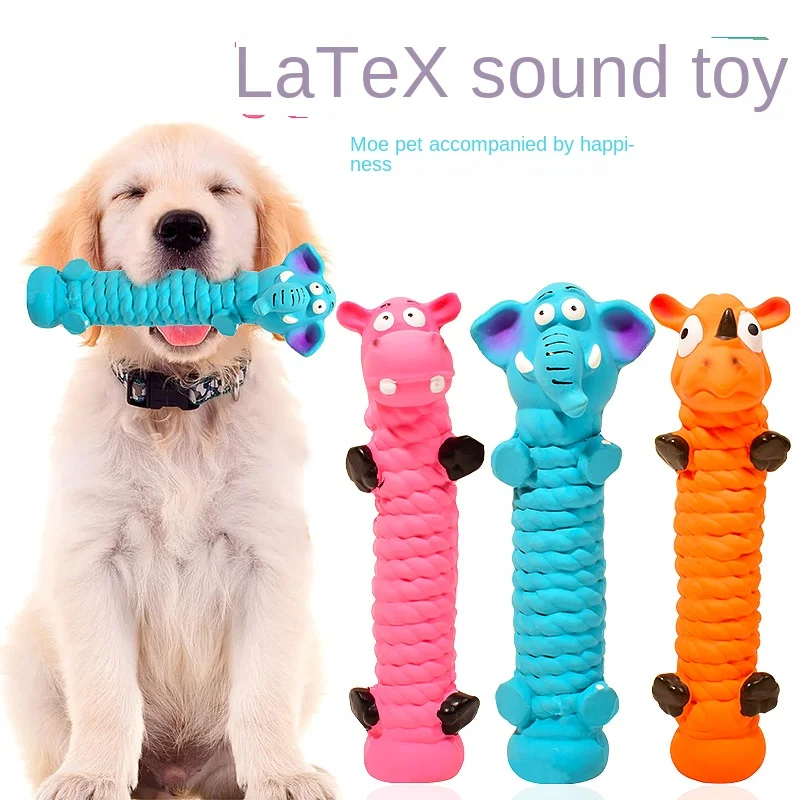 Haustier-Hundespielzeug, Latex-Sound, niedliche Zähne, verschleißfestes Bisslatex, geeignet für kleine und mittelgroße Hunde