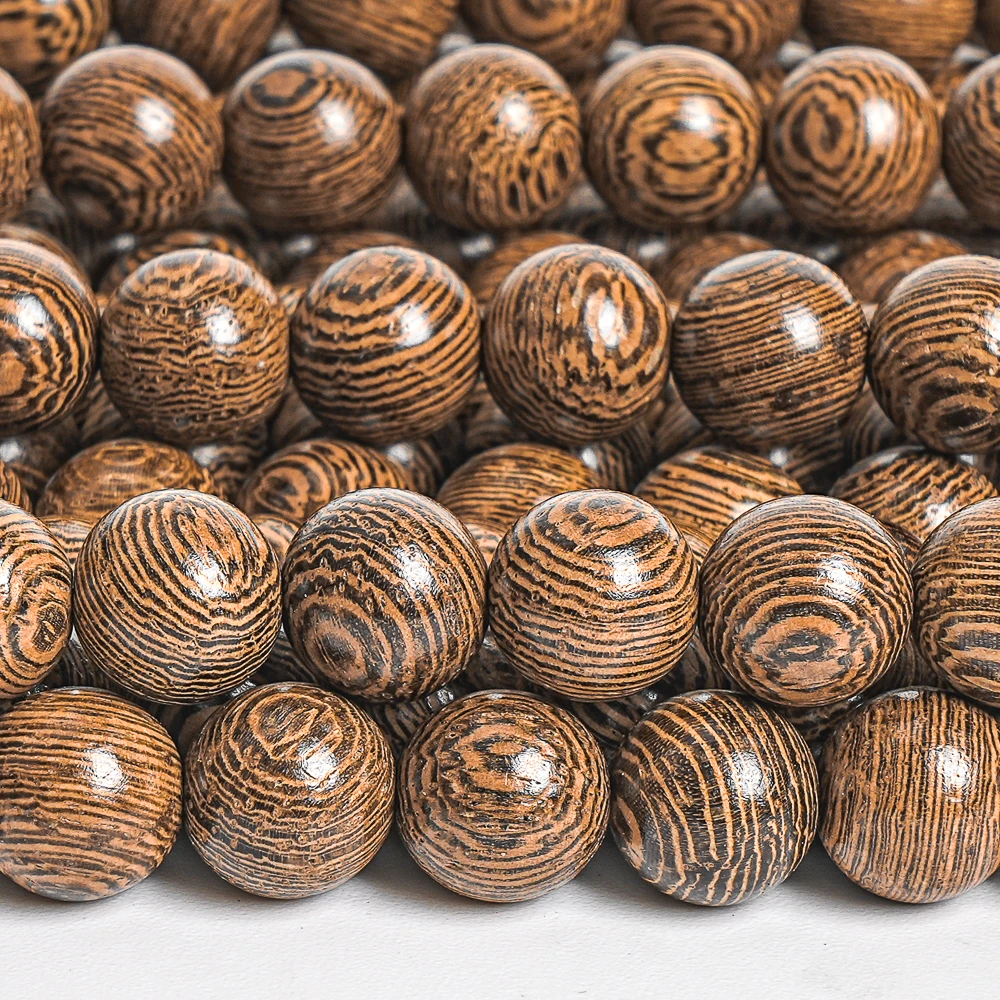 

Natural Wooden Beads Bracelet Senna Siameawood Beaded Wood Round Beads Prayer Bead Bracelets For Men Women Prayer Meditation