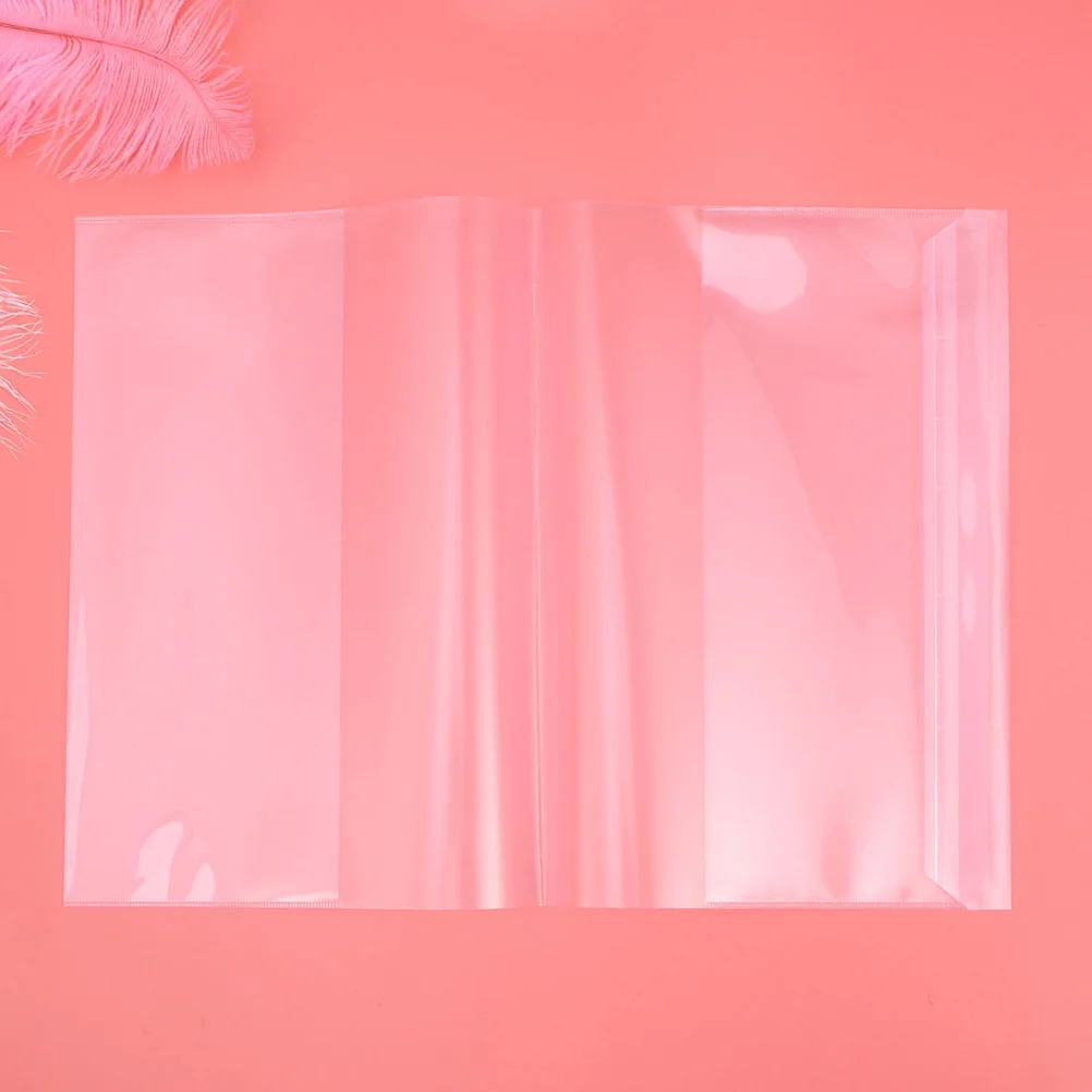 20Pcs Transparent Book Protector Reusable Waterproof PP for Textbooks Students Thickened Book Protective Case