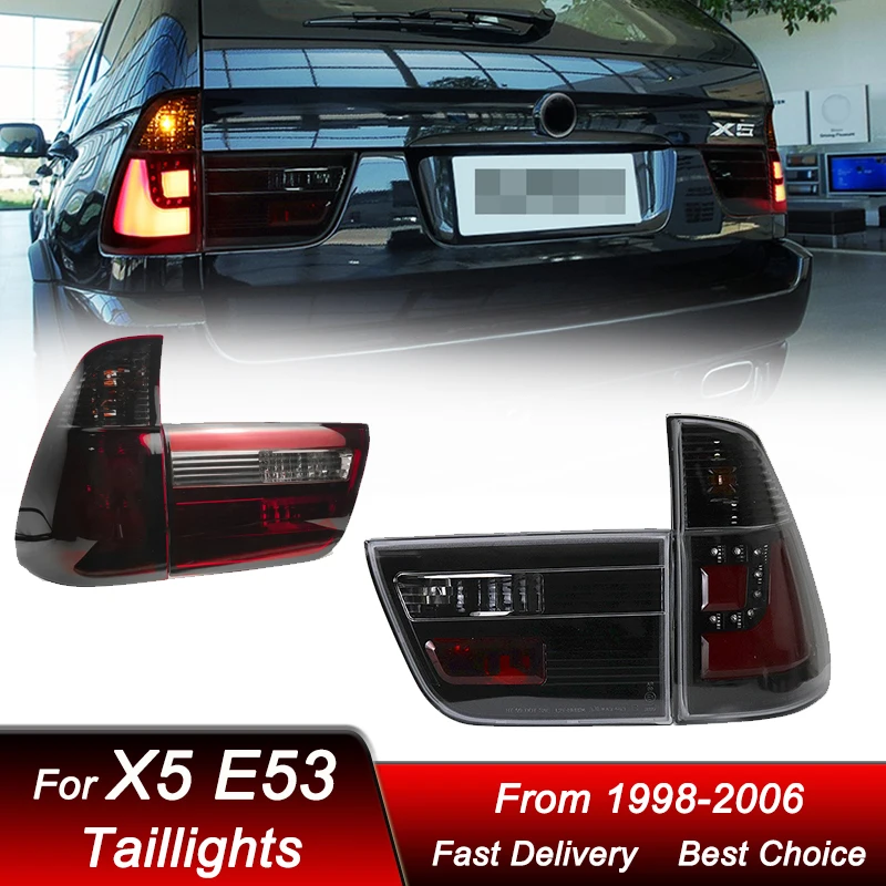 

Pop Car Styling Tail Lights For BMW X5 E53 1998-2006 New Style FULL LED Tail Lamp Dynamic Turn Signal Light Tail Lamp Assembly