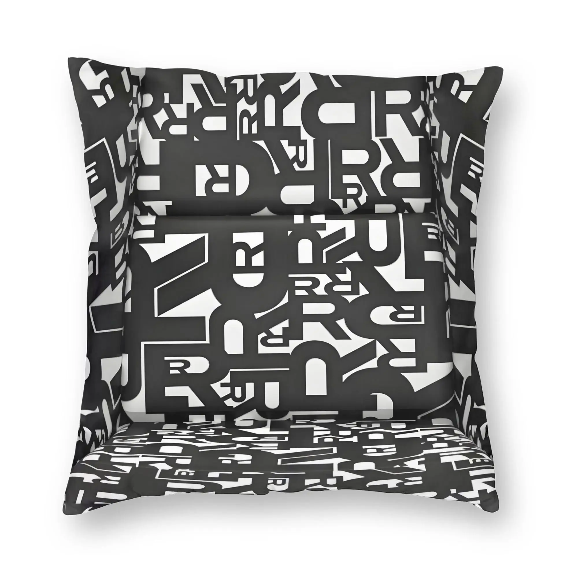 Nordic Seat Houndstooth Upholstery Pattern Recaros Cushion Cover Polyester  Throw Pillow Case for Living Room