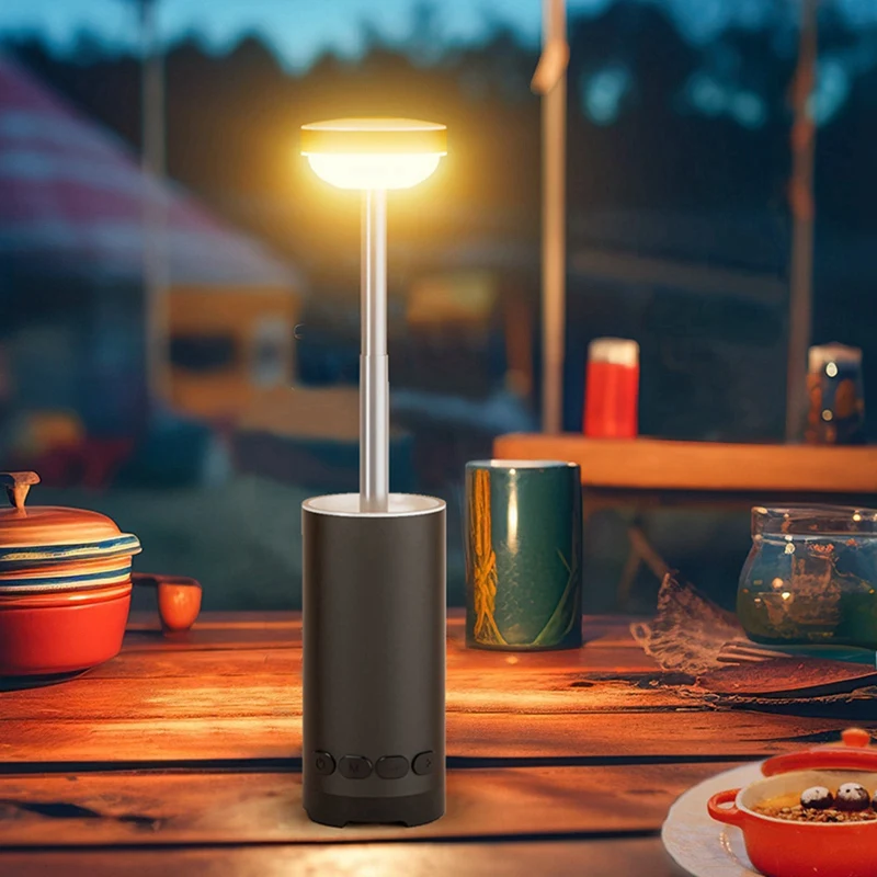 Linterna para acampar al aire libre, luces coloridas recargables de 8000Mah con imán, luz de tienda de emergencia portátil, iluminación de trabajo-AT64
