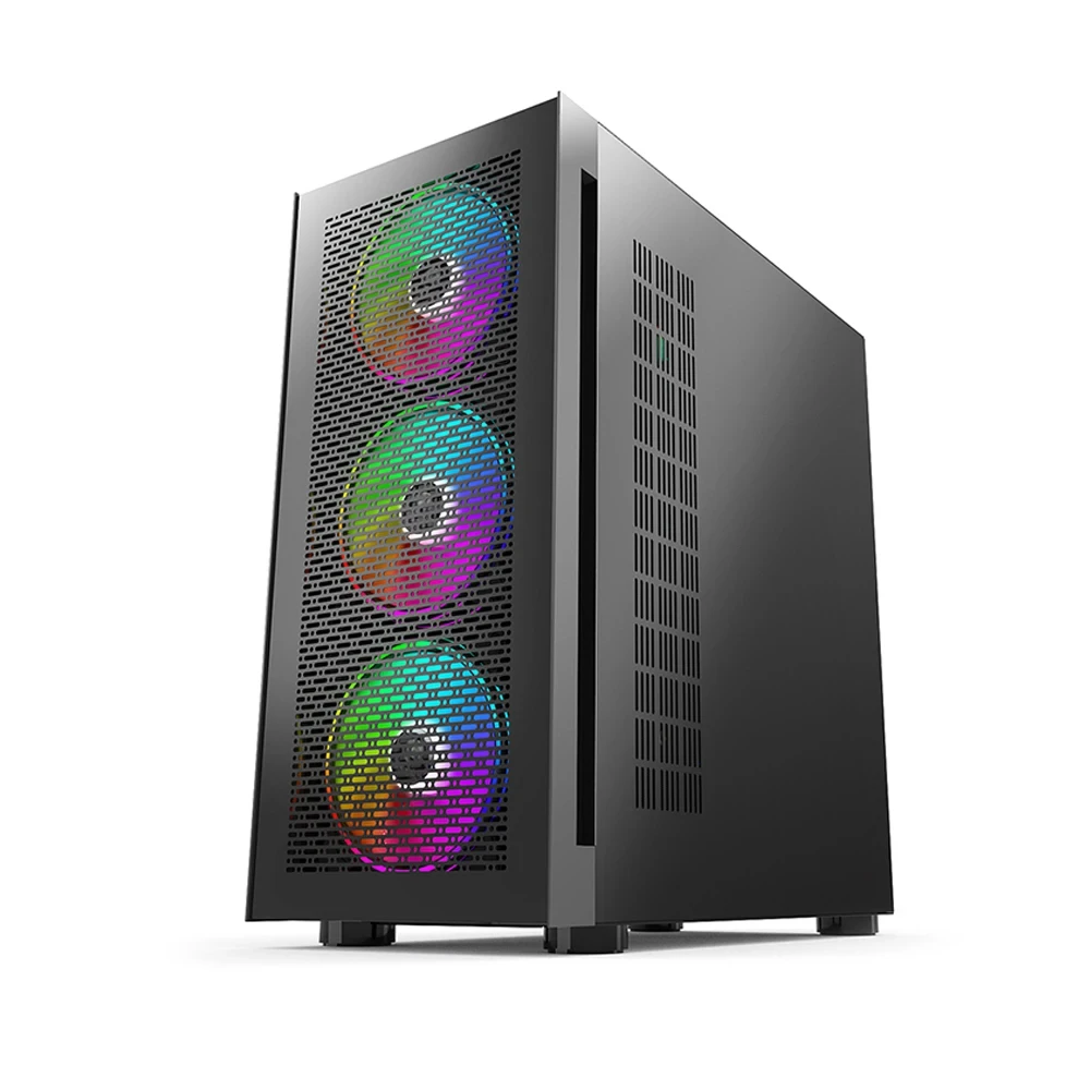 2024 New design Computer Gaming ATX case  Product Tempered Glass Full Tower PC Case ARGB Desktop Computer Case