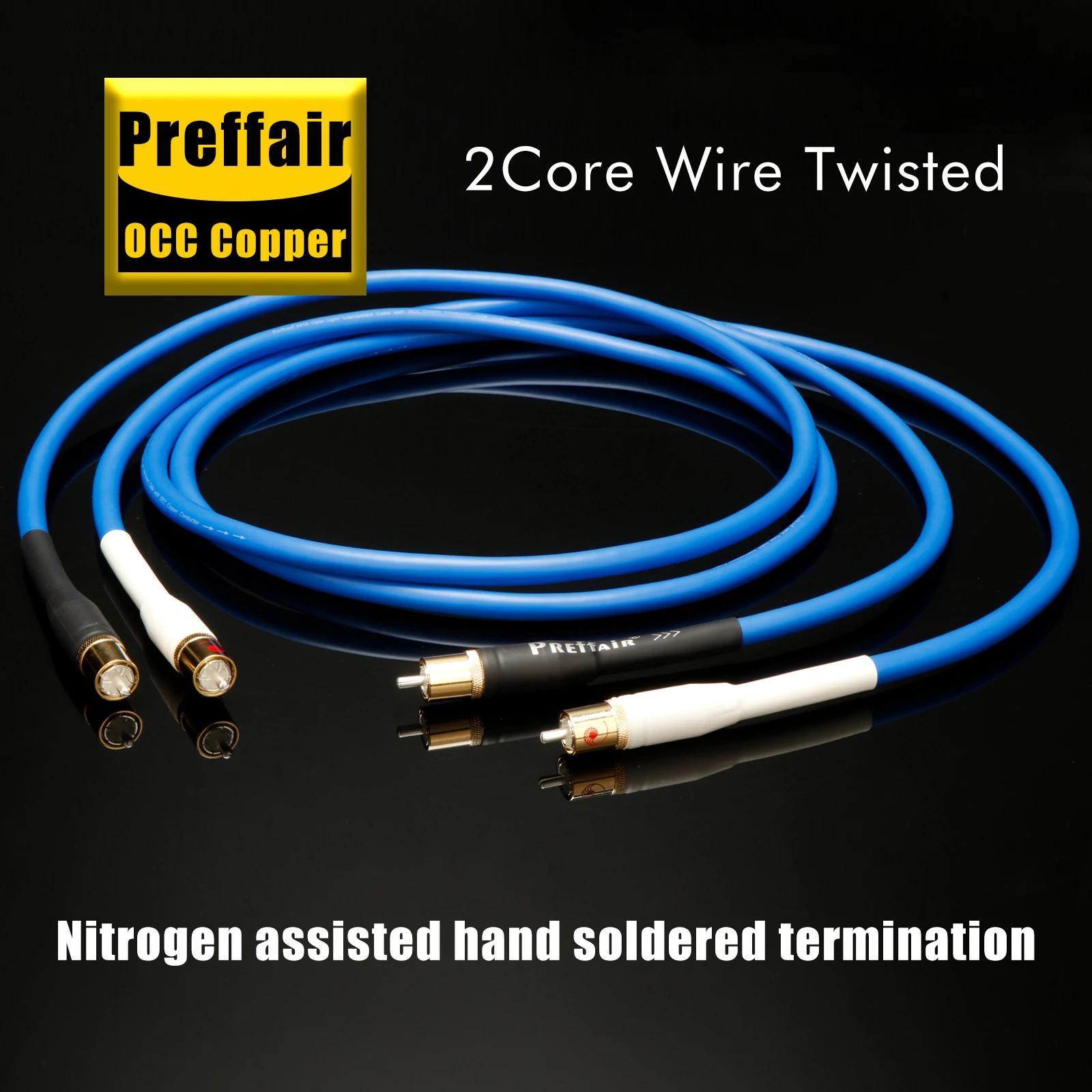 

Preffair XLR/RCA Balanced Cable 3Pin XLR Plug Interconnect Audio Cable RCA Signal Wires (One Pair)