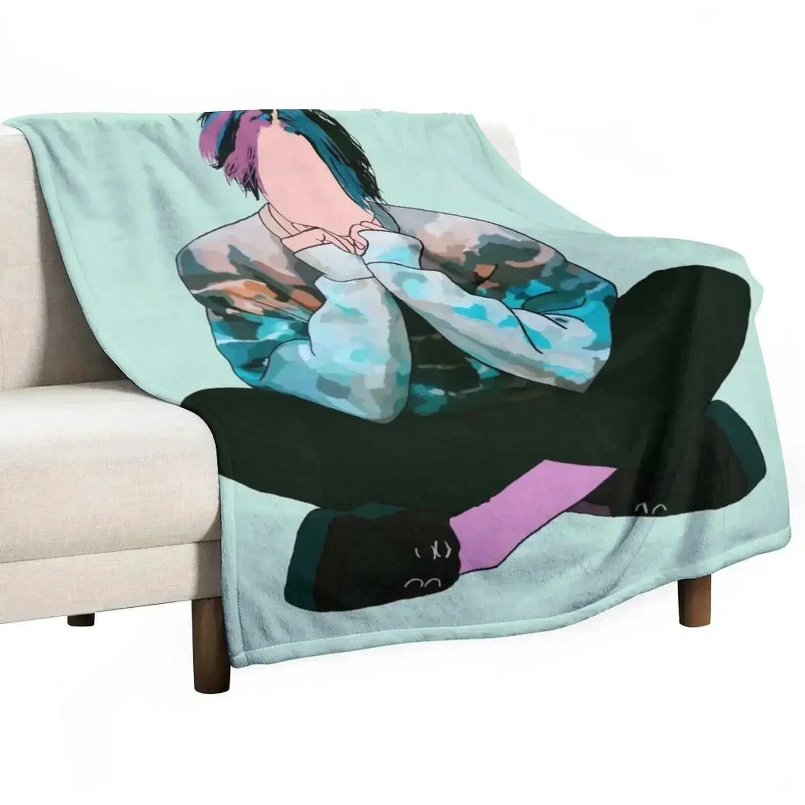

Yungblud Weird Throw Blanket Portable Lightweight Blanket for Travel Camping