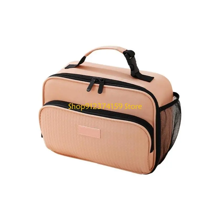 G5AE Multipurpose Insulated Lunch Bag Portable Cooling Bag for Meals Thermal Lunch Box with Zippered Container Handbag
