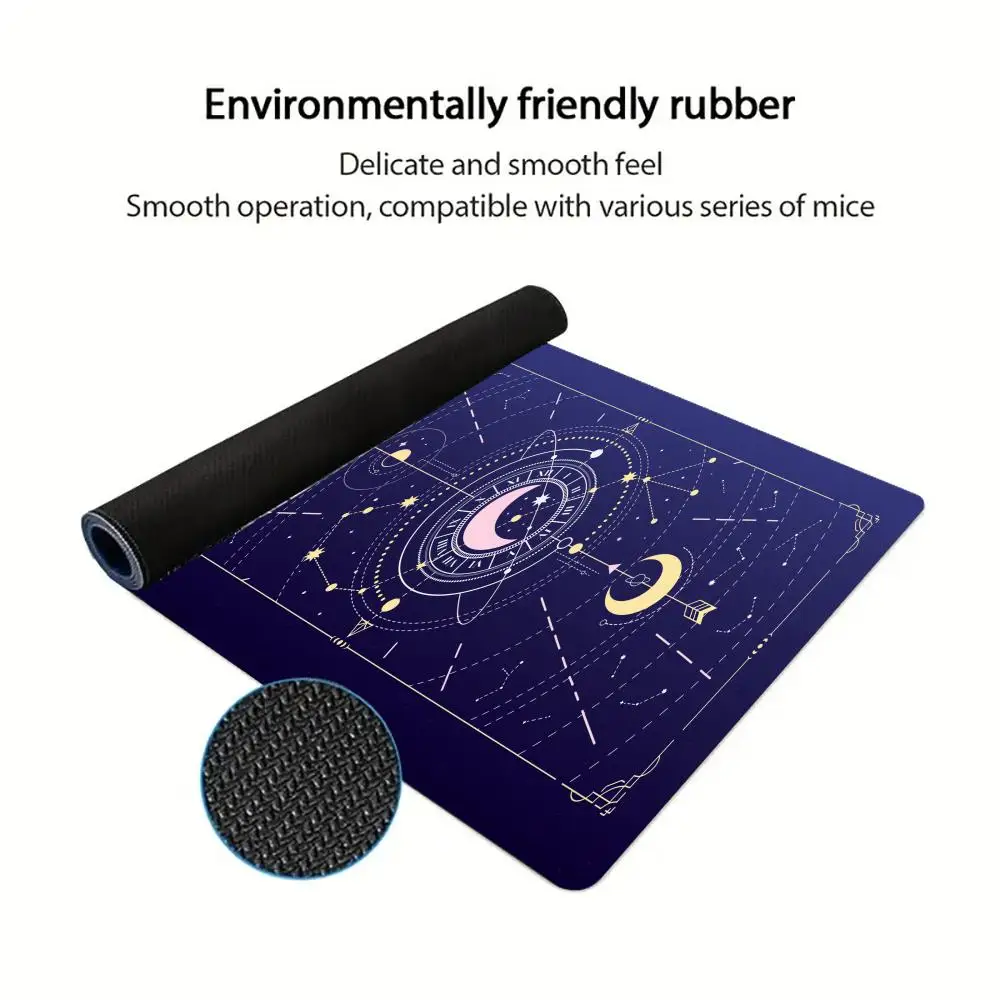 Blue star moon Mouse Pad Large Gaming Mousepads Computer Nootbook Game Rug desk Laptop Tablet Mat Mini Table Cushion PC Playmat