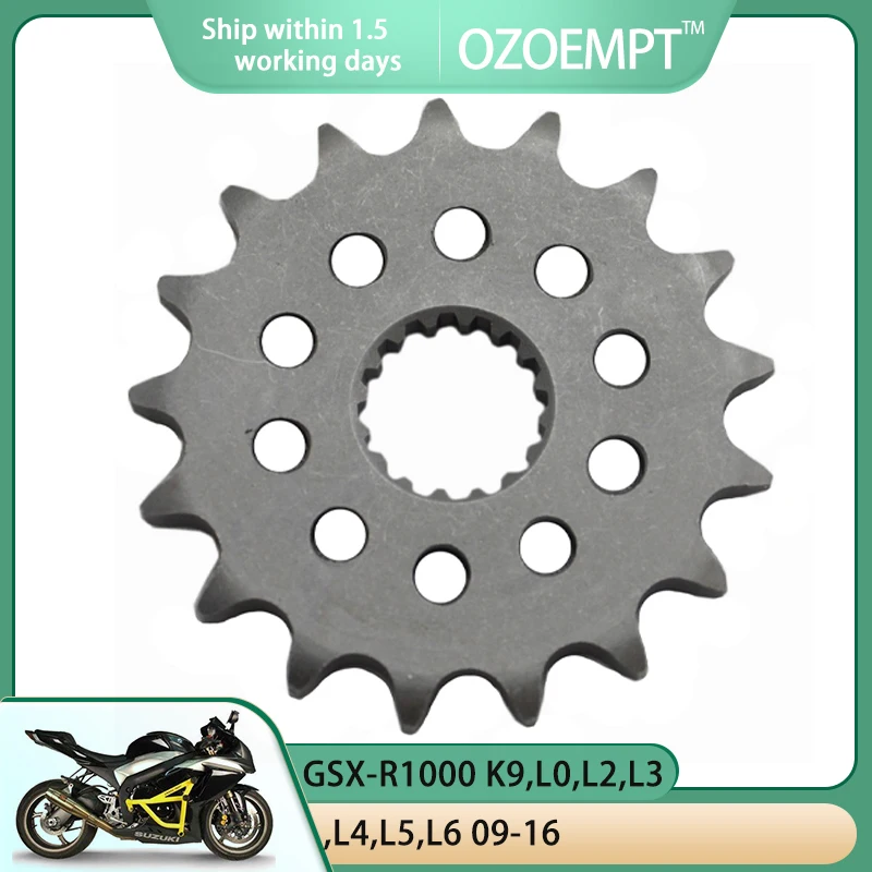 

OZOEMPT 530-17T Motorcycle Front Sprocket Apply to GSX-R1000 K9,L0,L2,L3,L4,L5,L6 GSX-R1000 1 Million Commemorative Edition