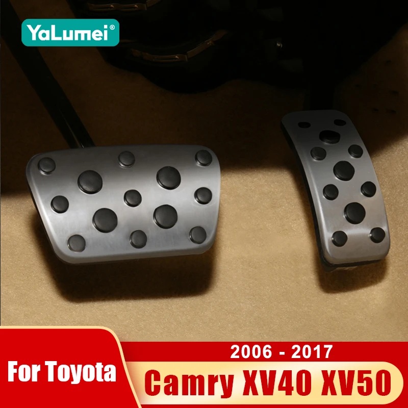Car Fuel Brake Pedals Cover For Toyota Camry XV40 XV50 2006 2007 2008 2009 2010 2011 2012 2013 2014 2015 2016 2017 Accessories