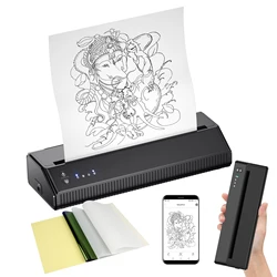 Tattoo Stencil Transfer Printer Machine 8008 Tattoo Printer Portable Thermal Stencil Maker Line Photo Drawing Printing Copier