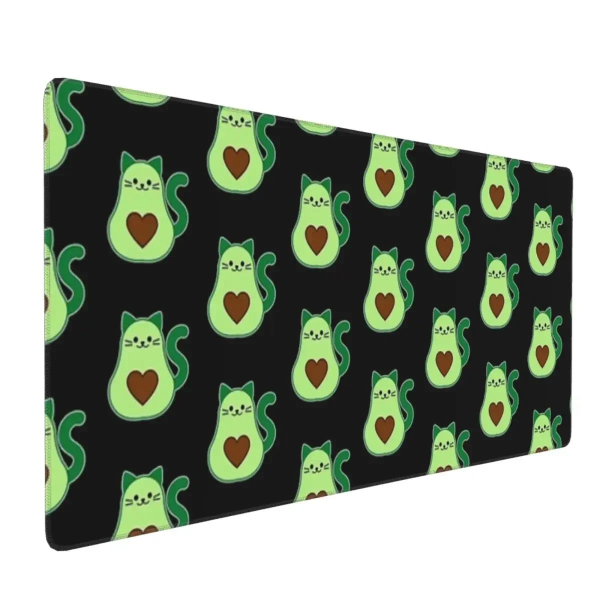 Avocado Cat Avogato Large Mouse Pad Computer Keyboard Mouse Mat Gamer PC Laptop Desk Mat Office Accessories Table Mats