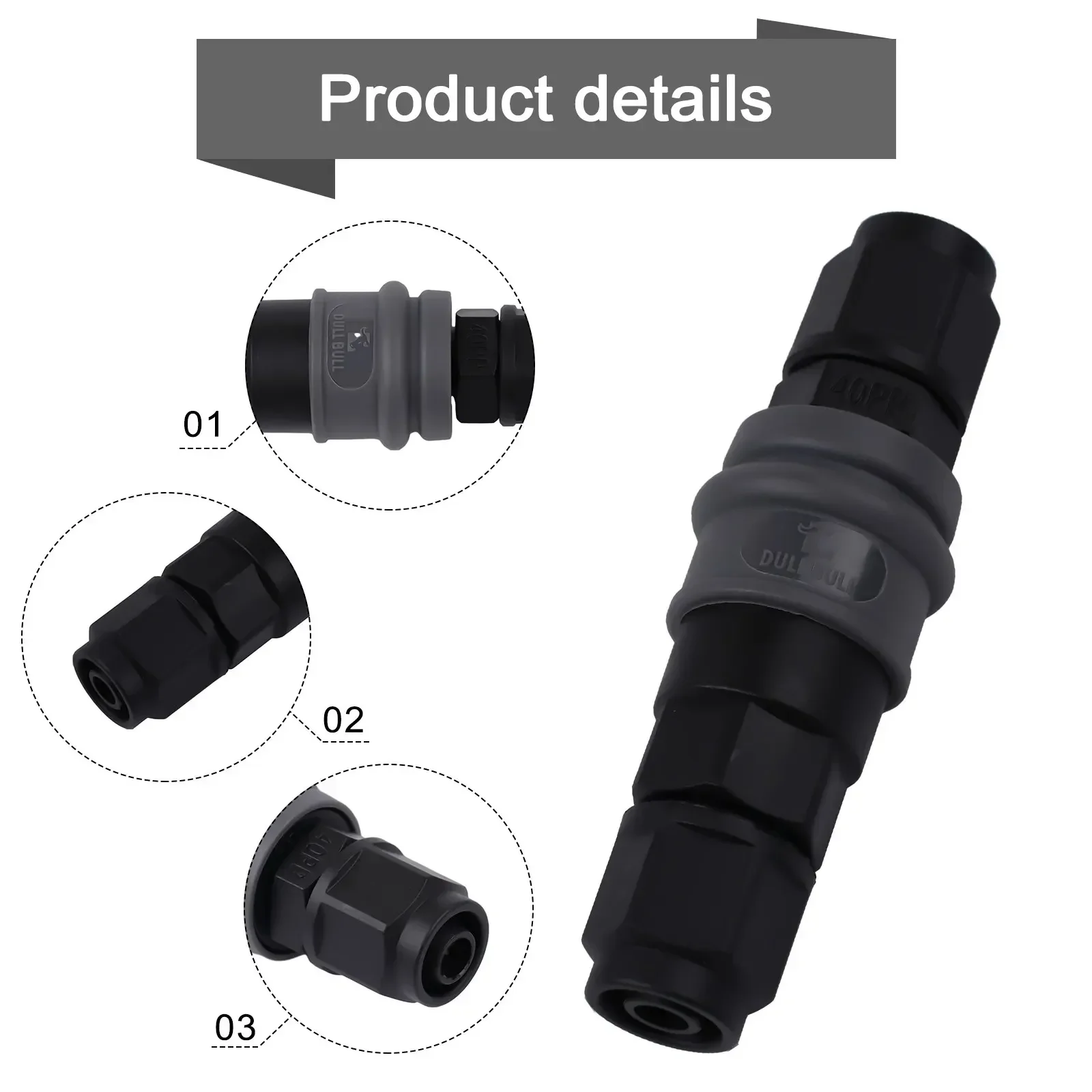 C-Type Self-Locking Quick Connector Compressor Pneumatic Fittings 8/10/12mm Pipe Interface Water Connector Tool Part