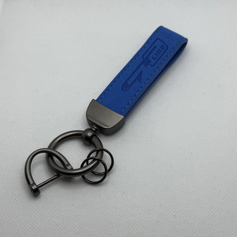 LLavero de cuero de gamuza de alta calidad para GT LINE Sportage Picanto K5 K3 Stonic, accesorios de llavero de cuero de moda